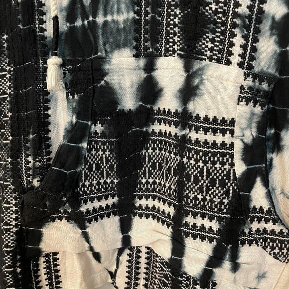 Beach By Exist Size Large Boho Rug Style Baja Hopper Surfer Hoodie Sweatshirt - Picture 3 of 9